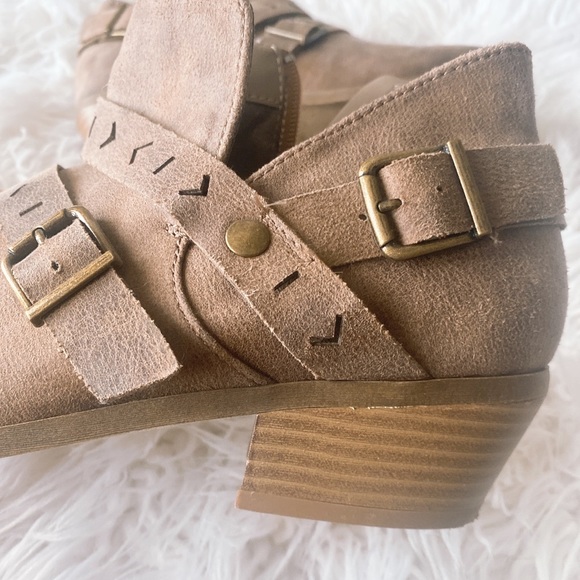 Brown Suede Booties - Picture 3 of 6